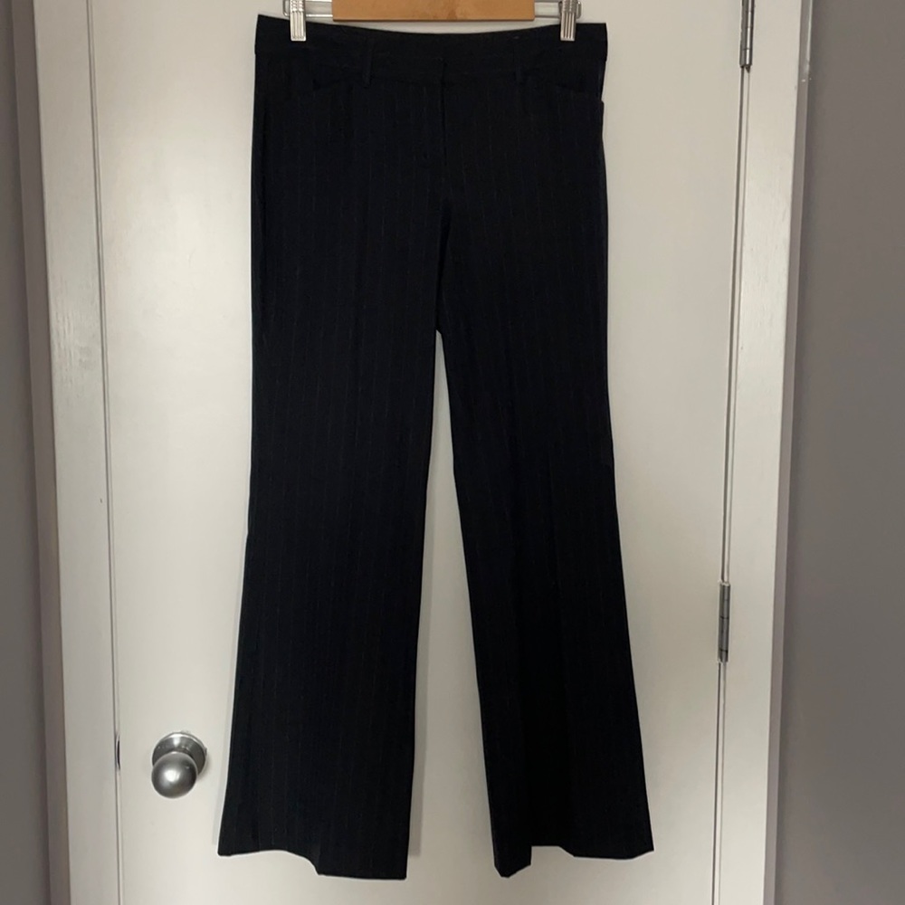 Express dark blue pinstripe women's trousers (size 4R)